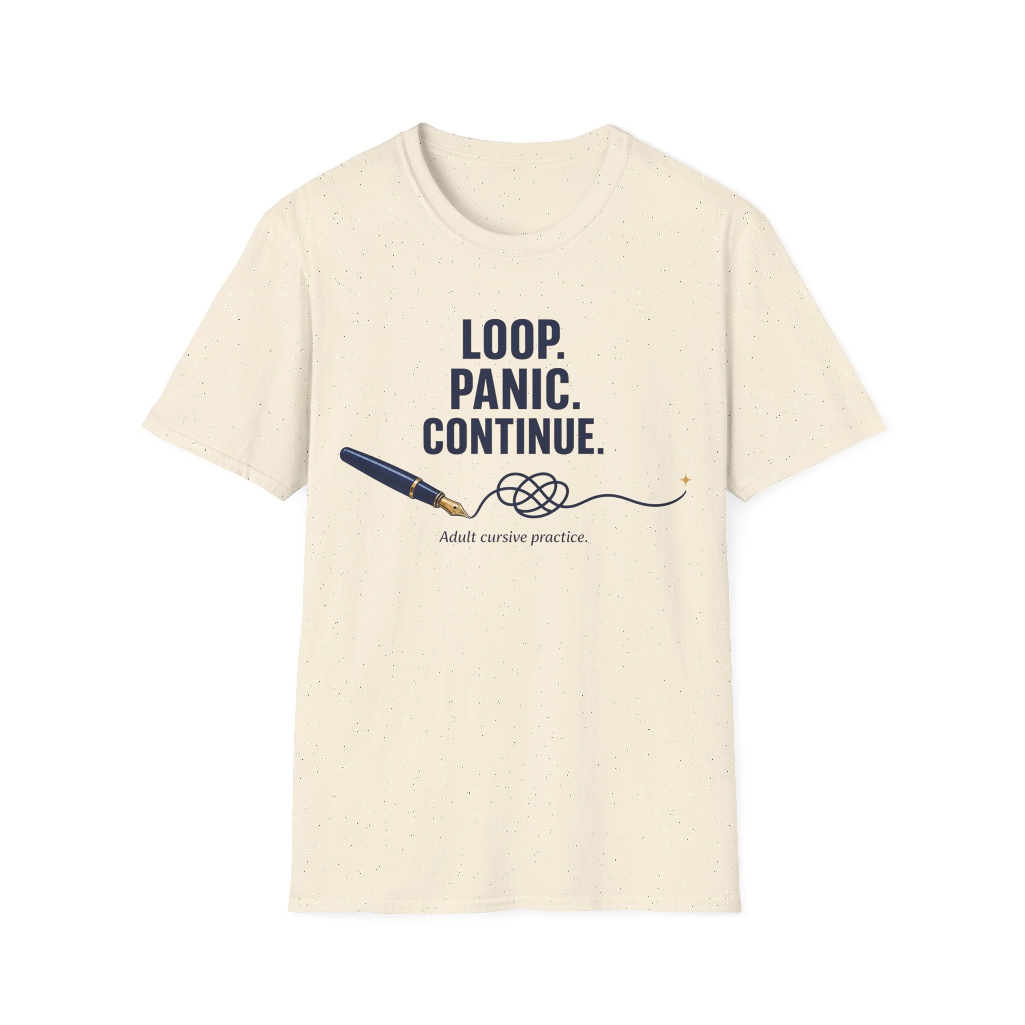 Cursive Practice Fountain Pen T-Shirt