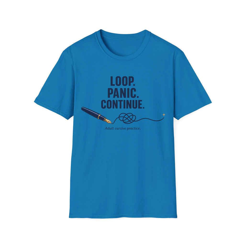 Cursive Practice Fountain Pen T-Shirt