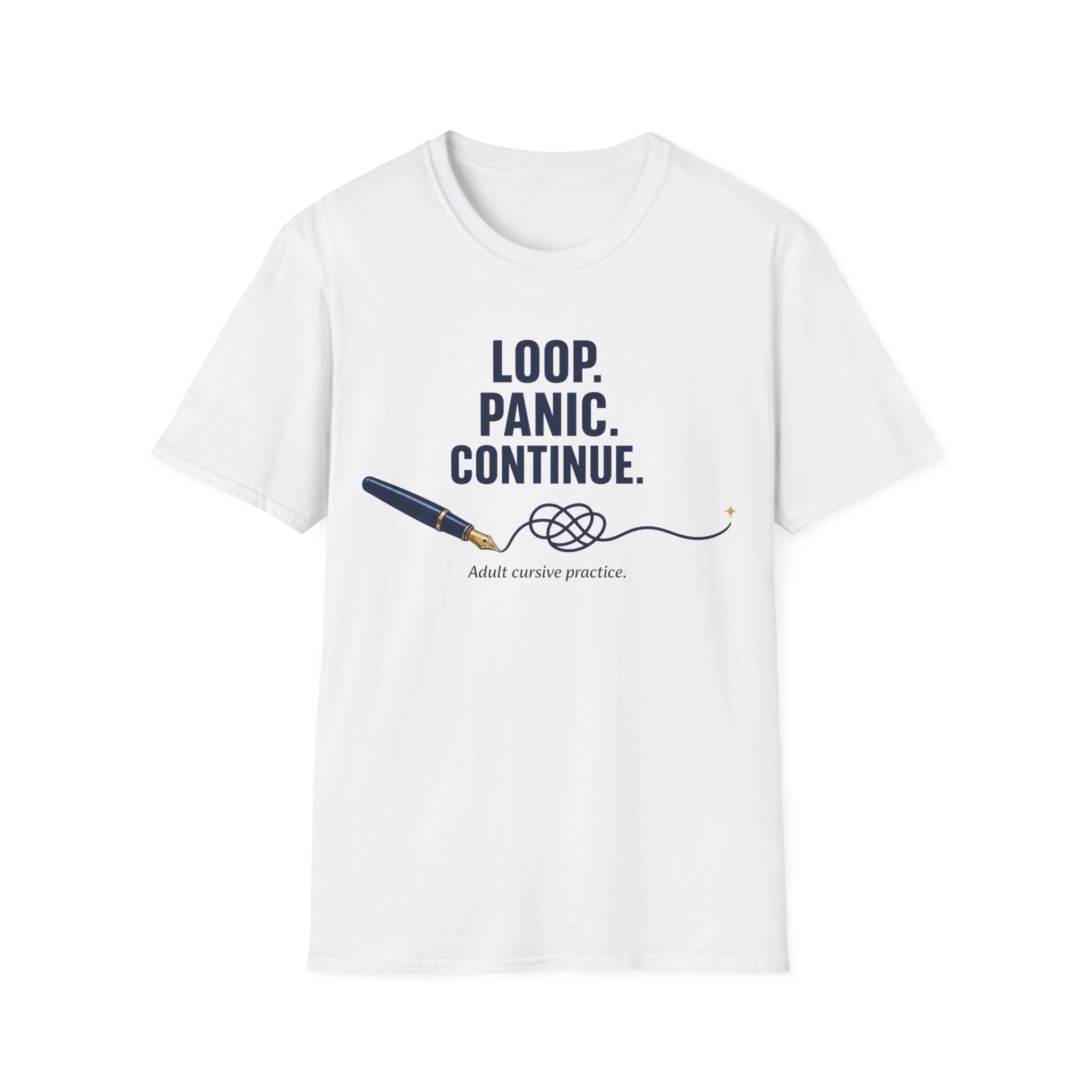 Cursive Practice Fountain Pen T-Shirt