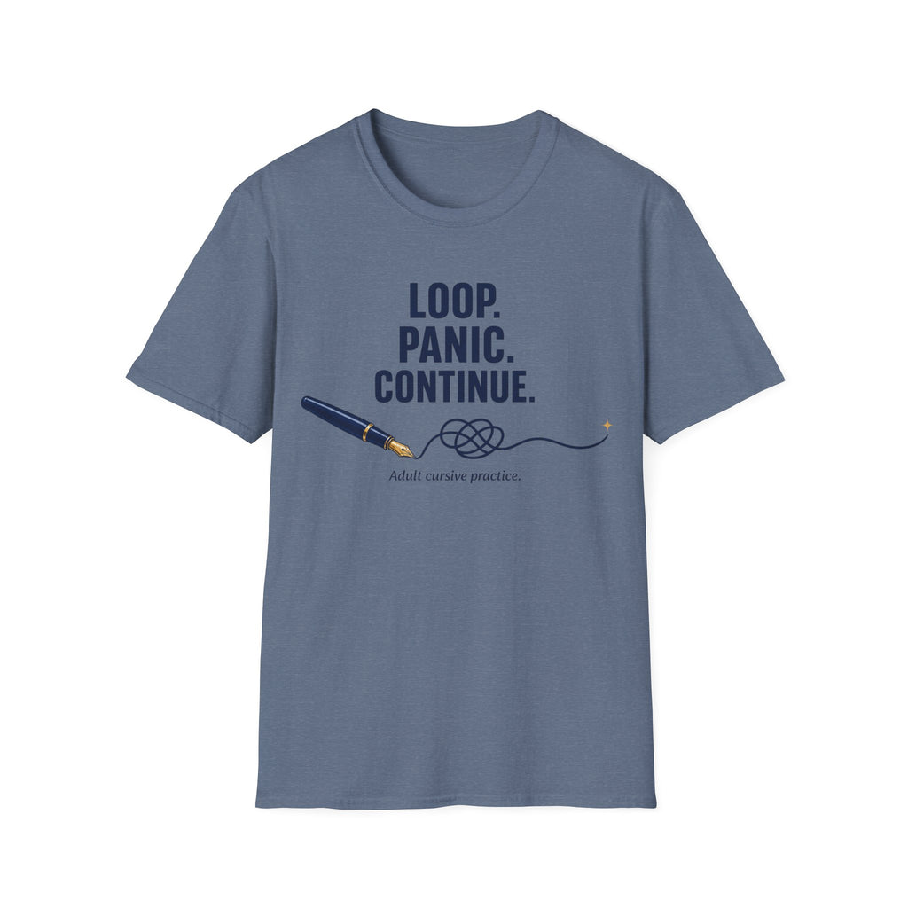 Cursive Practice Fountain Pen T-Shirt