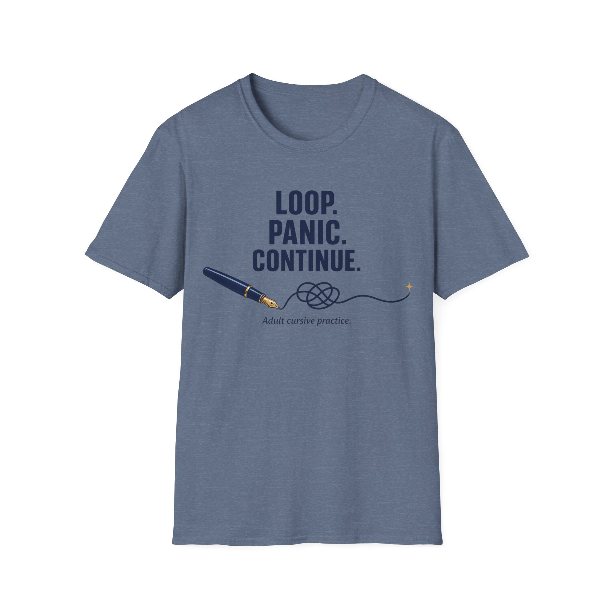 Cursive Practice Fountain Pen T-Shirt