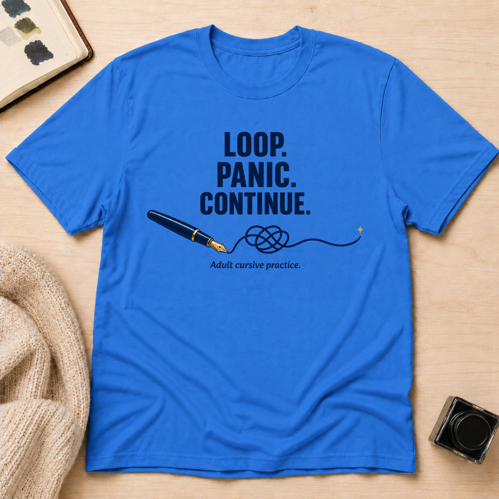 Cursive Practice T-Shirt