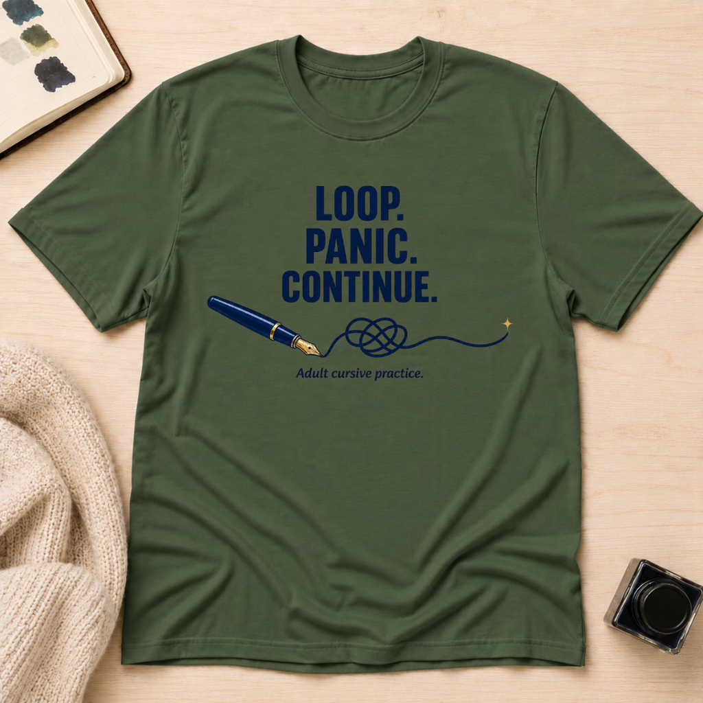 Cursive Practice T-Shirt