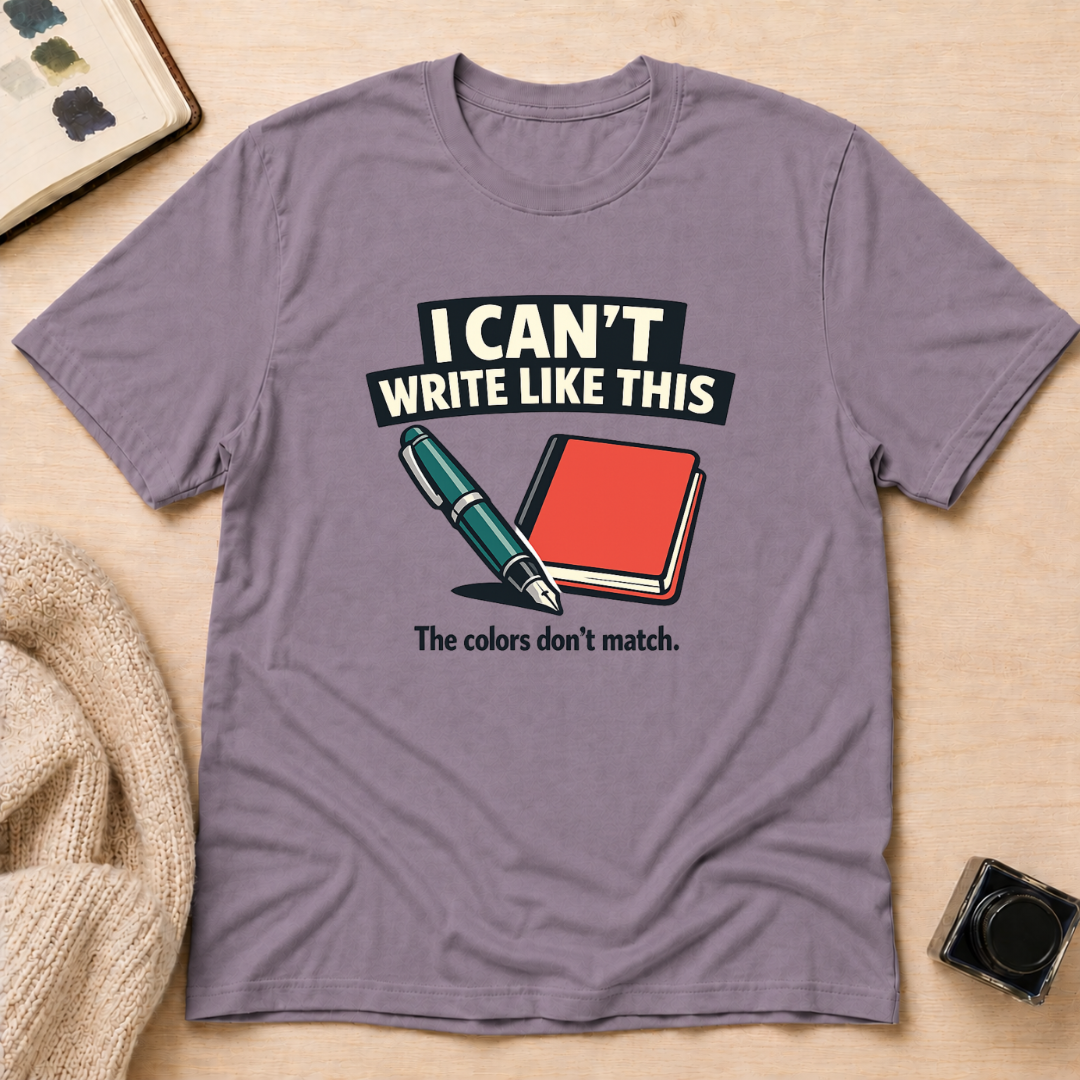 Can't Write T-Shirt