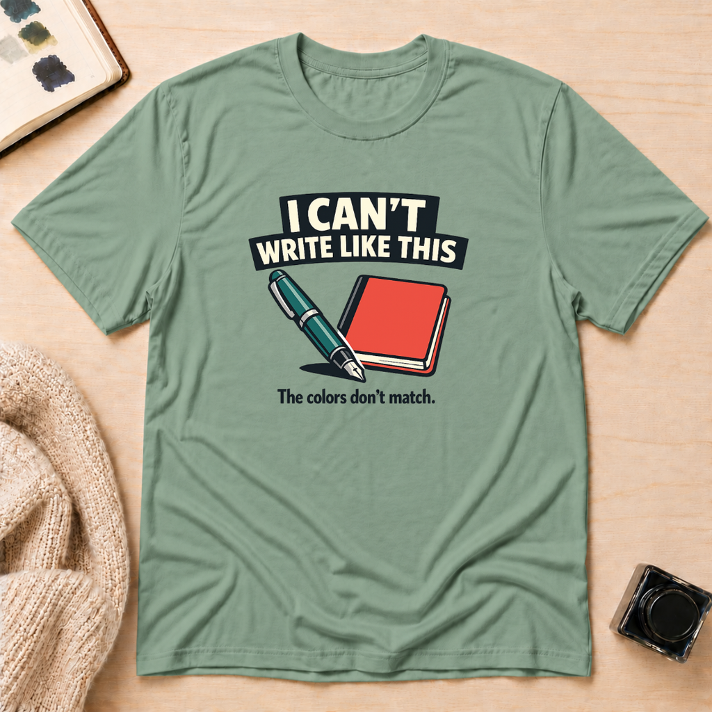 Can't Write T-Shirt